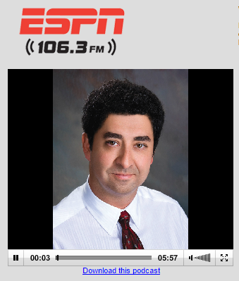 Dr. Ali Malek on ESPN Radio